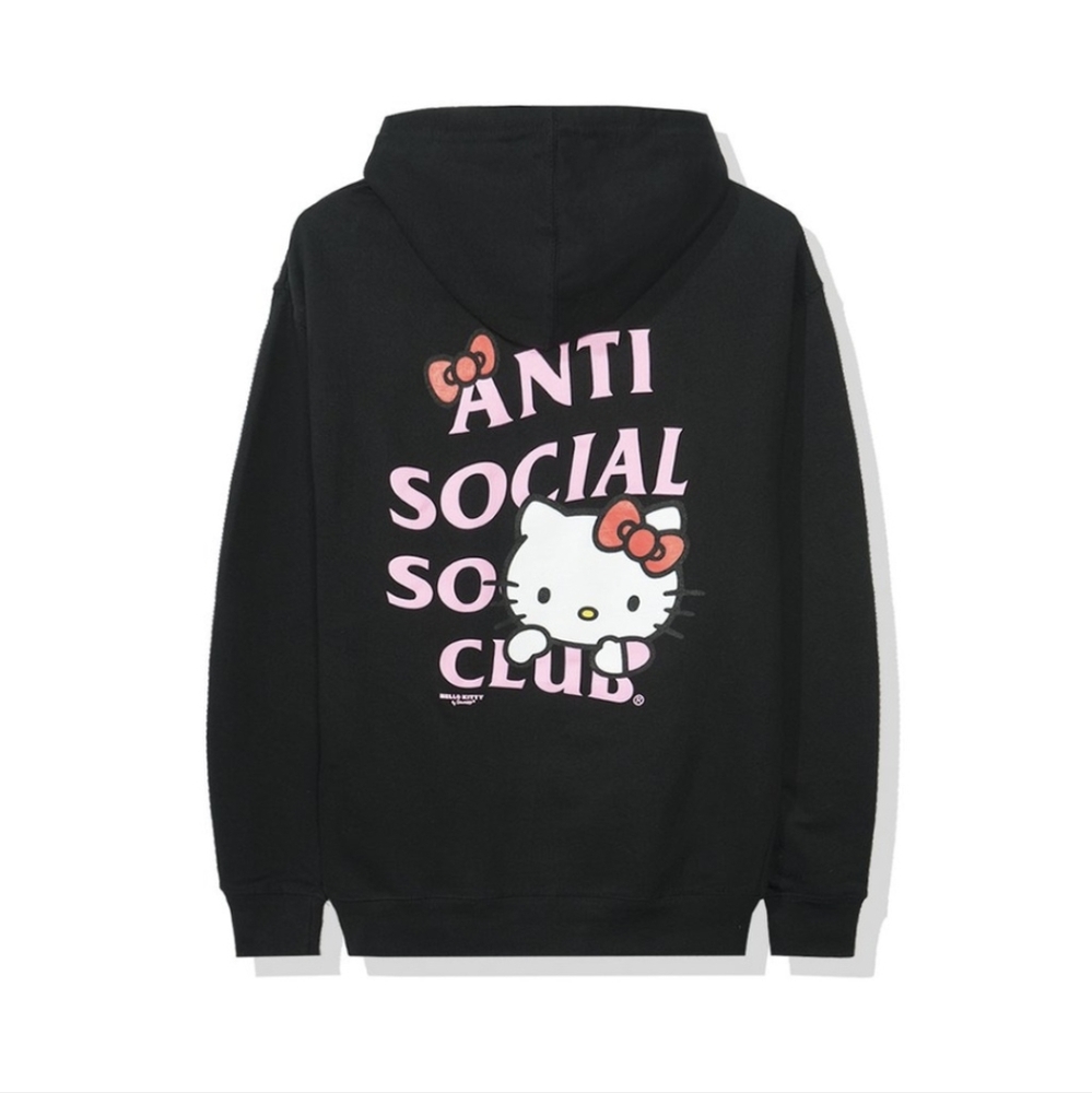 RARE Anti Social Social Club Hoodie - Hello Kitty